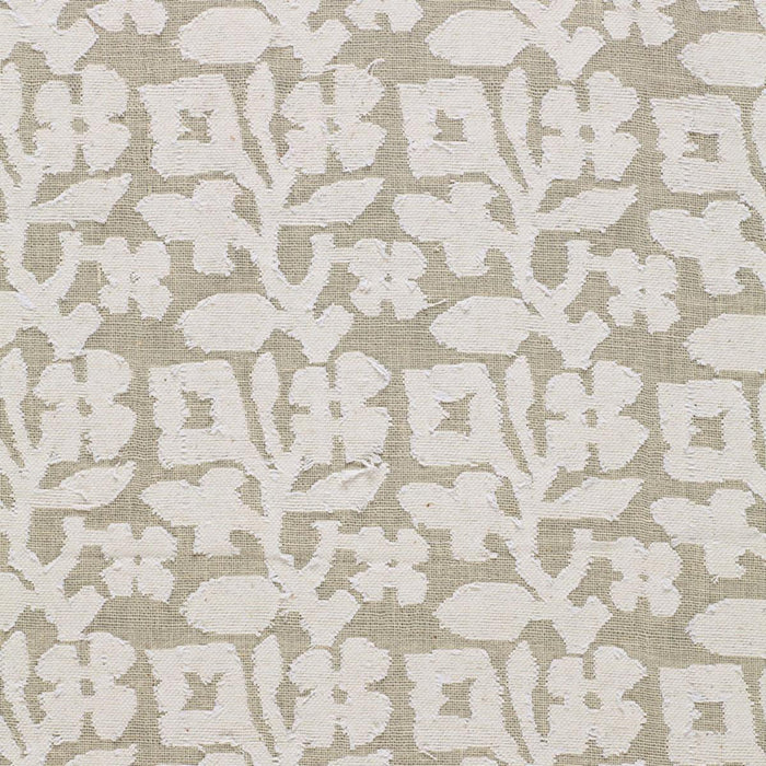 SCHUMACHER VINE CUTWORK CASEMENT NATURAL FABRIC | Atlanta Fabrics