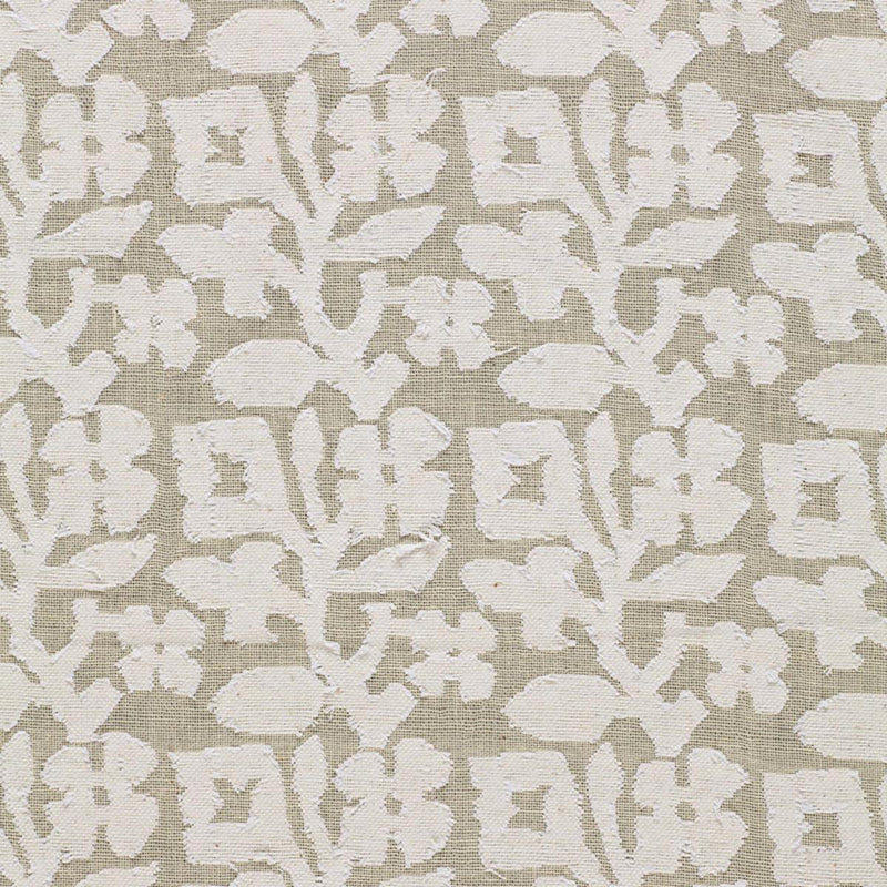 SCHUMACHER VINE CUTWORK CASEMENT NATURAL FABRIC | Atlanta Fabrics