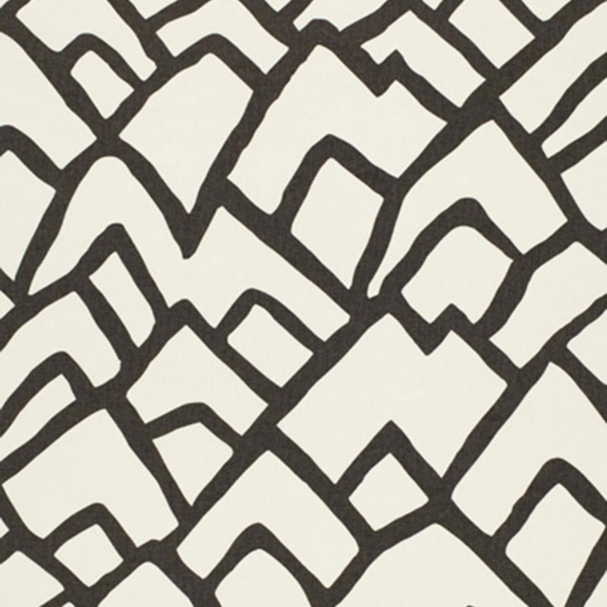 Schumacher ZIMBA CHARCOAL Fabric | Atlanta Fabrics