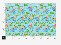 Atlanta Fabrics Simba Blue Fabric | Atlanta Fabrics