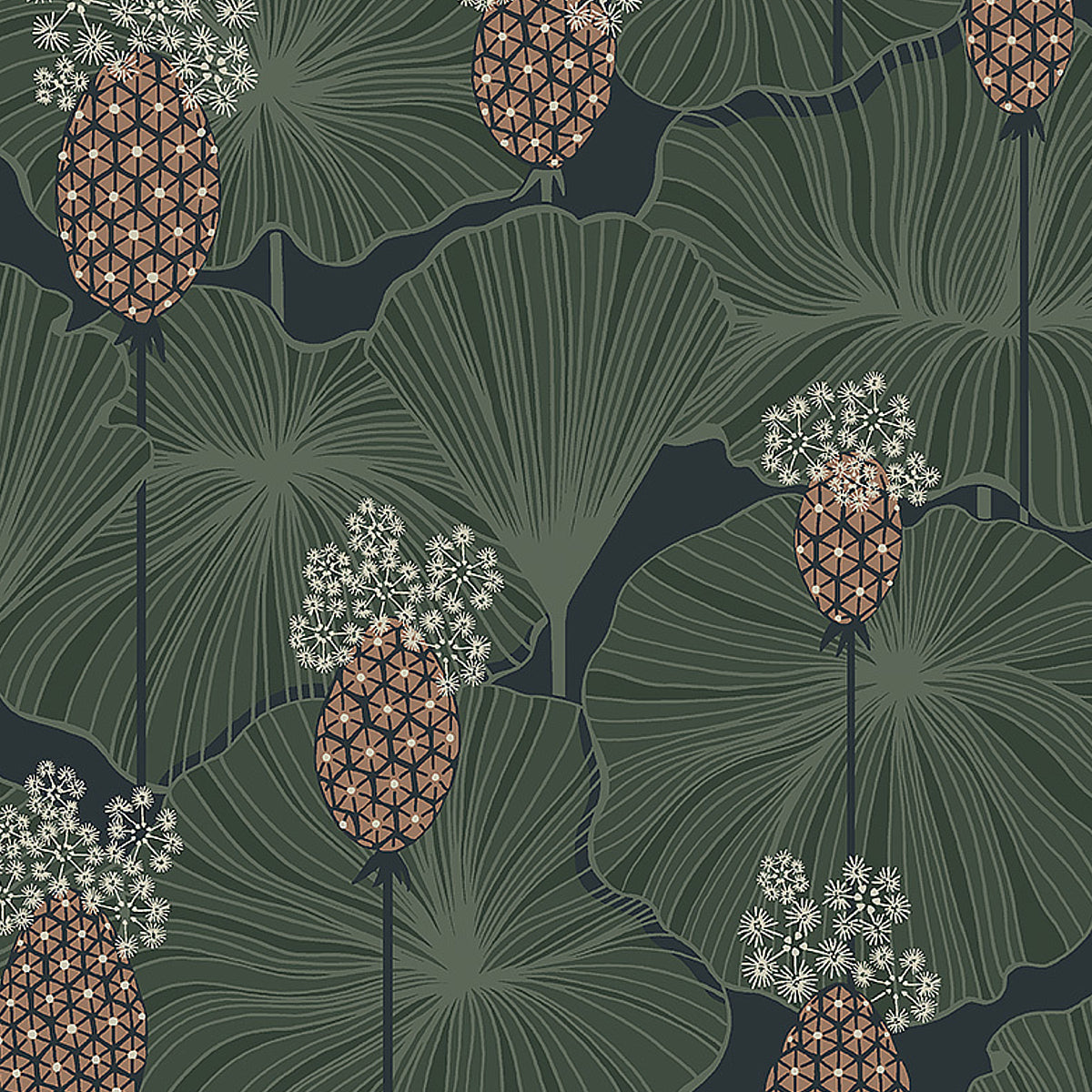 UMBRELLA LEAVES NAVY