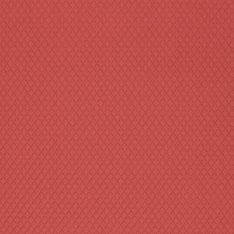 SCHUMACHER CARREAU MATELASSE ROUGE FABRIC | Atlanta Fabrics