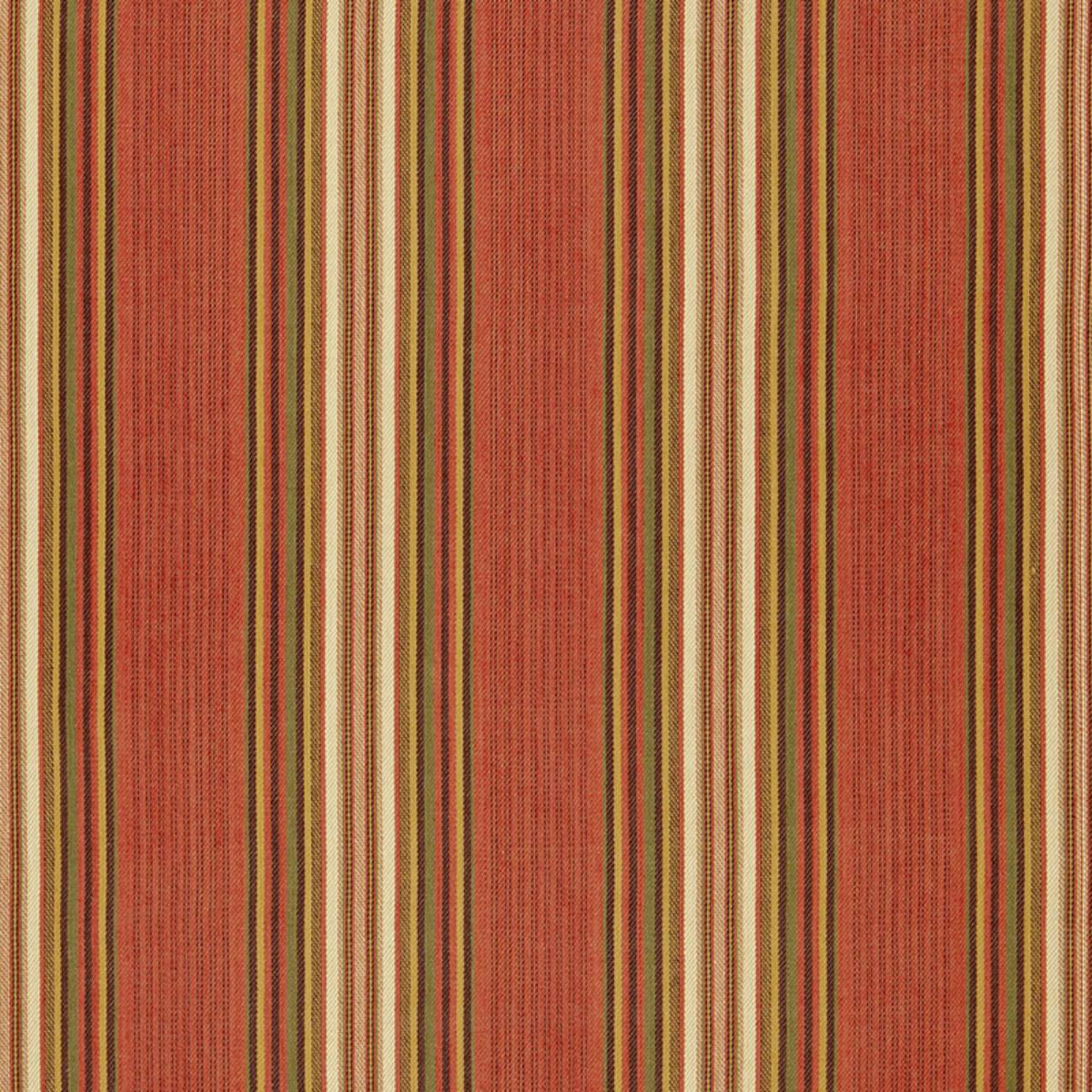 SCHUMACHER HAMEL STRIPE BRICK FABRIC | Atlanta Fabrics