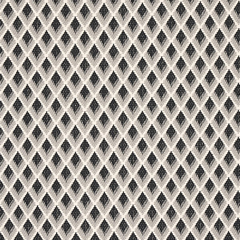 SCHUMACHER HAMMERICK DIAMOND GREY FABRIC | Atlanta Fabrics
