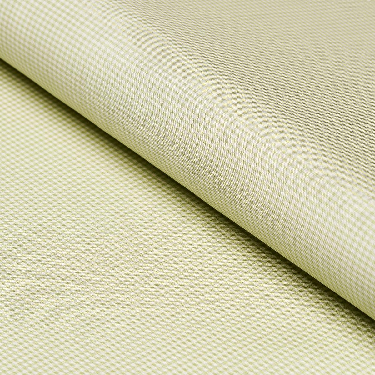 SCHUMACHER DALTON SILK GINGHAM LEAF FABRIC | Atlanta Fabrics
