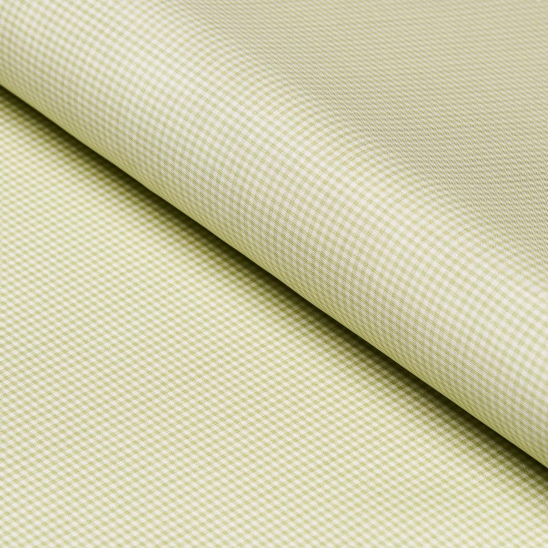 SCHUMACHER DALTON SILK GINGHAM LEAF FABRIC | Atlanta Fabrics