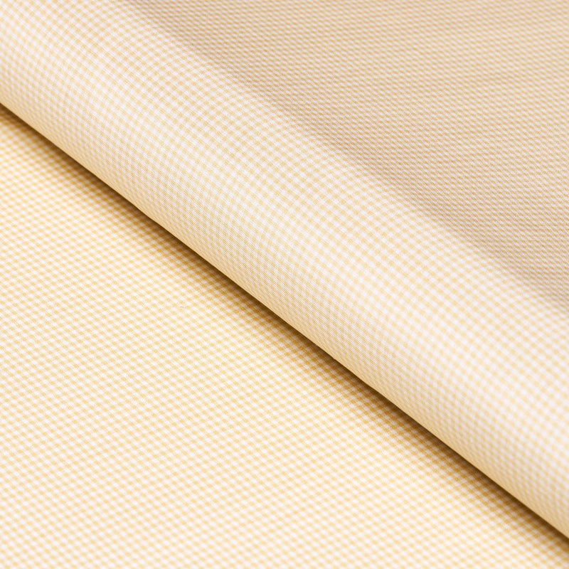 SCHUMACHER DALTON SILK GINGHAM STRAW FABRIC | Atlanta Fabrics