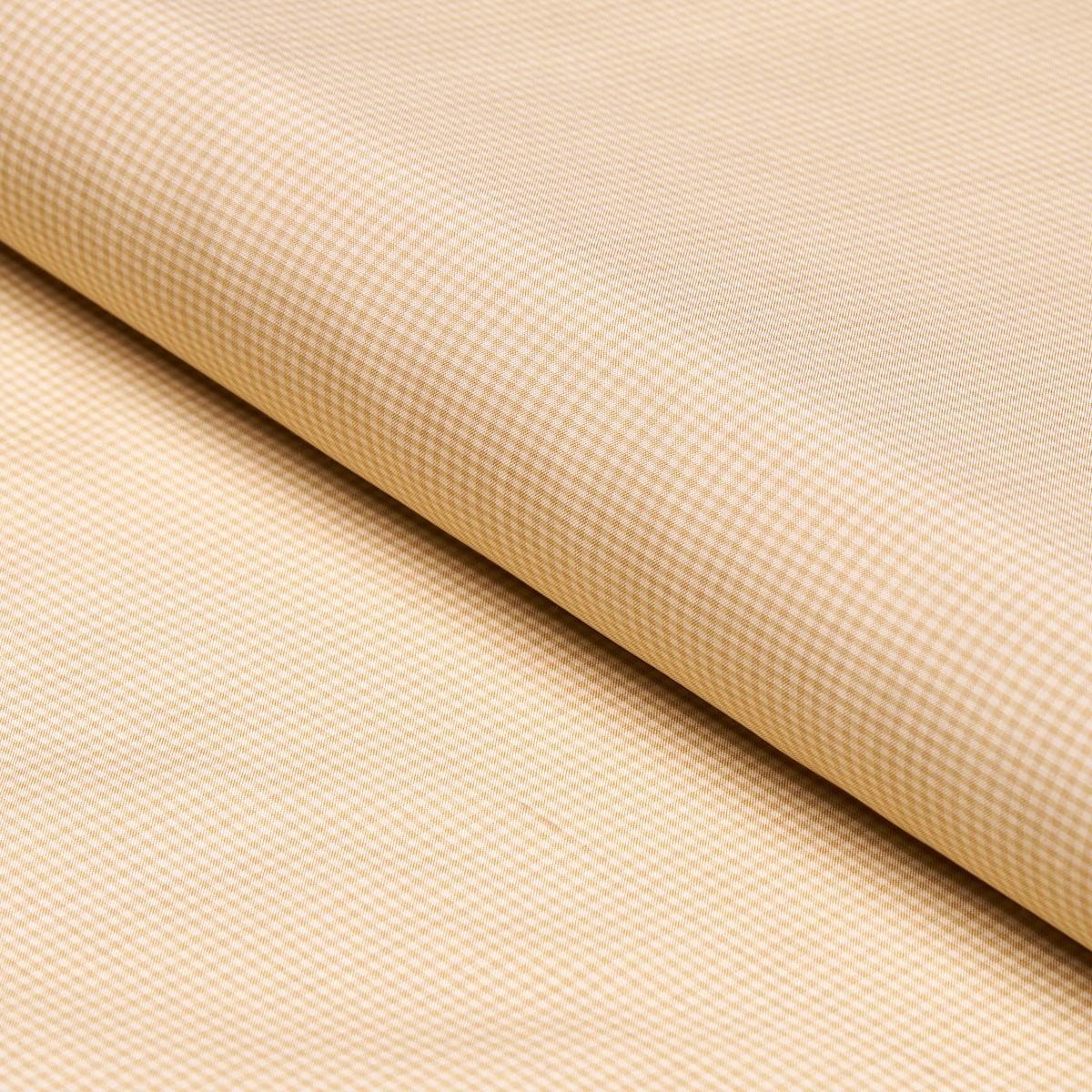 SCHUMACHER DALTON SILK GINGHAM SAND FABRIC | Atlanta Fabrics