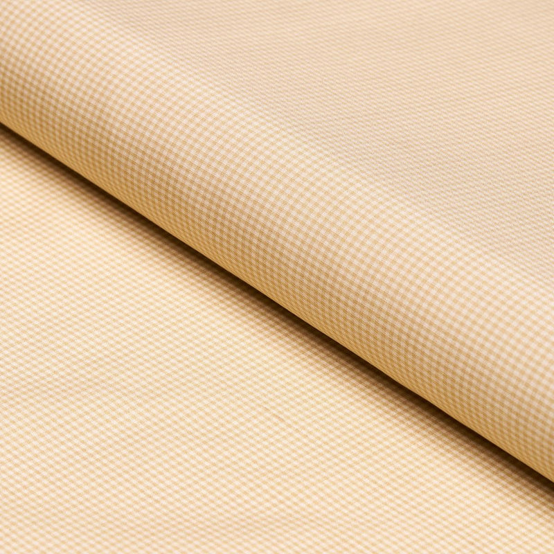 SCHUMACHER DALTON SILK GINGHAM SAND FABRIC | Atlanta Fabrics