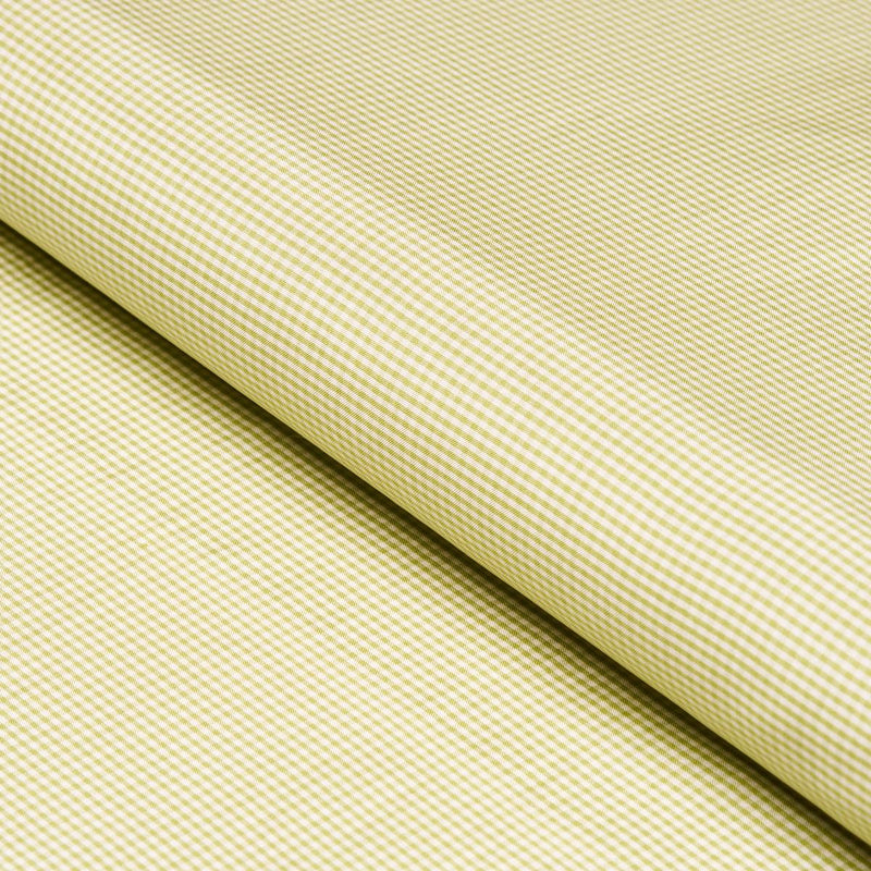 SCHUMACHER DALTON SILK GINGHAM CHARTREUSE FABRIC | Atlanta Fabrics