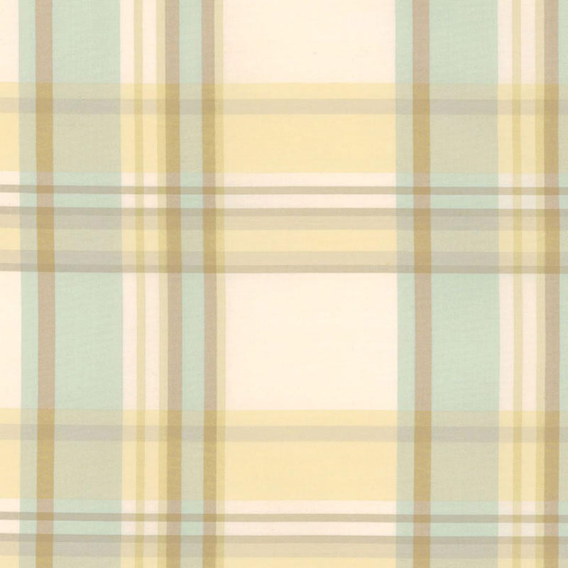 SCHUMACHER BIRMINGHAM SILK PLAID WHEAT FABRIC | Atlanta Fabrics