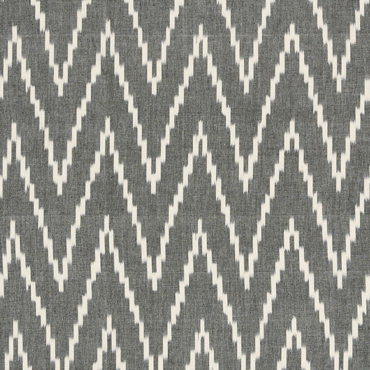 SCHUMACHER KASARI IKAT GRAPHITE FABRIC | Atlanta Fabrics