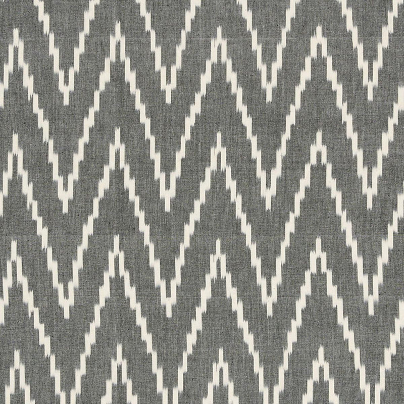 SCHUMACHER KASARI IKAT GRAPHITE FABRIC | Atlanta Fabrics