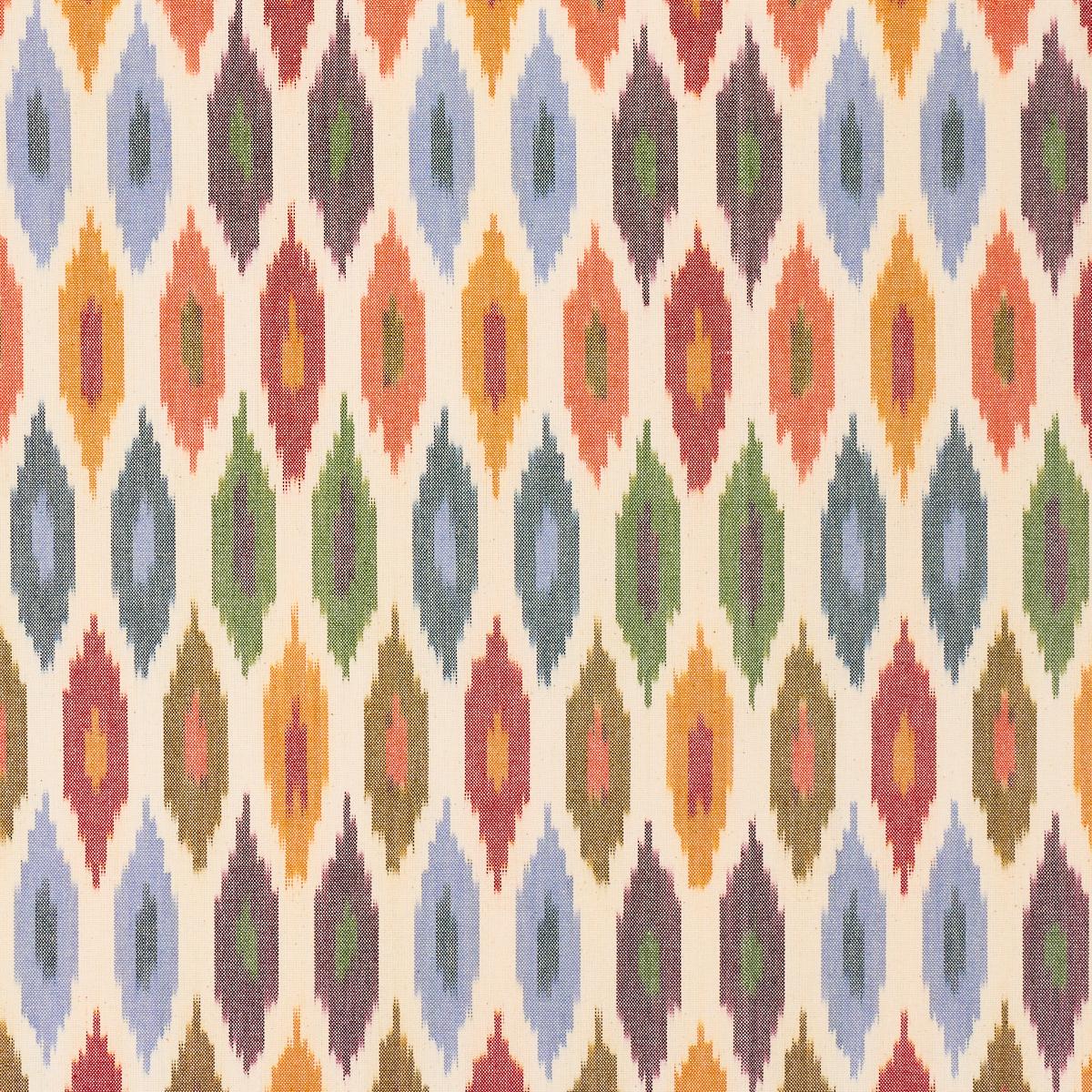 SCHUMACHER SUNARA IKAT SPICE FABRIC | Atlanta Fabrics