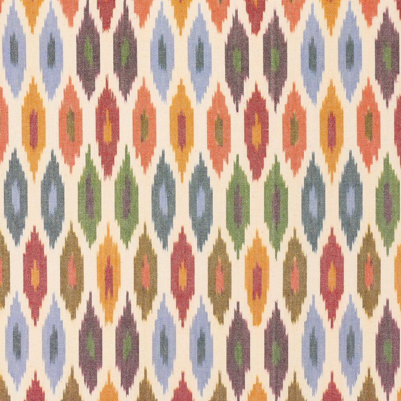 SCHUMACHER SUNARA IKAT SPICE FABRIC | Atlanta Fabrics