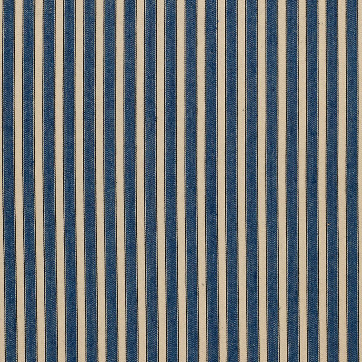 SCHUMACHER ANTIQUE TICKING STRIPE DENIM FABRIC | Atlanta Fabrics