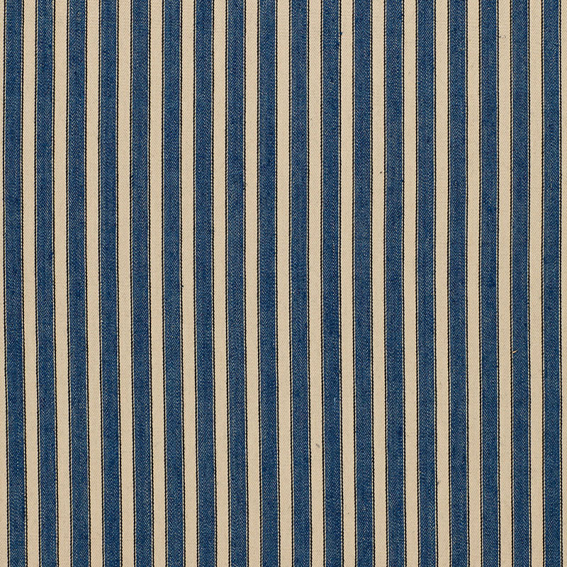 Schumacher ANTIQUE TICKING STRIPE DENIM Fabric | Atlanta Fabrics