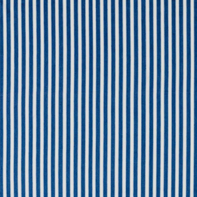 SCHUMACHER ANTIQUE TICKING STRIPE INDIGO FABRIC | Atlanta Fabrics