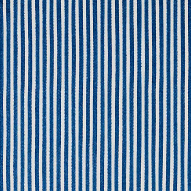 Schumacher ANTIQUE TICKING STRIPE INDIGO Fabric | Atlanta Fabrics