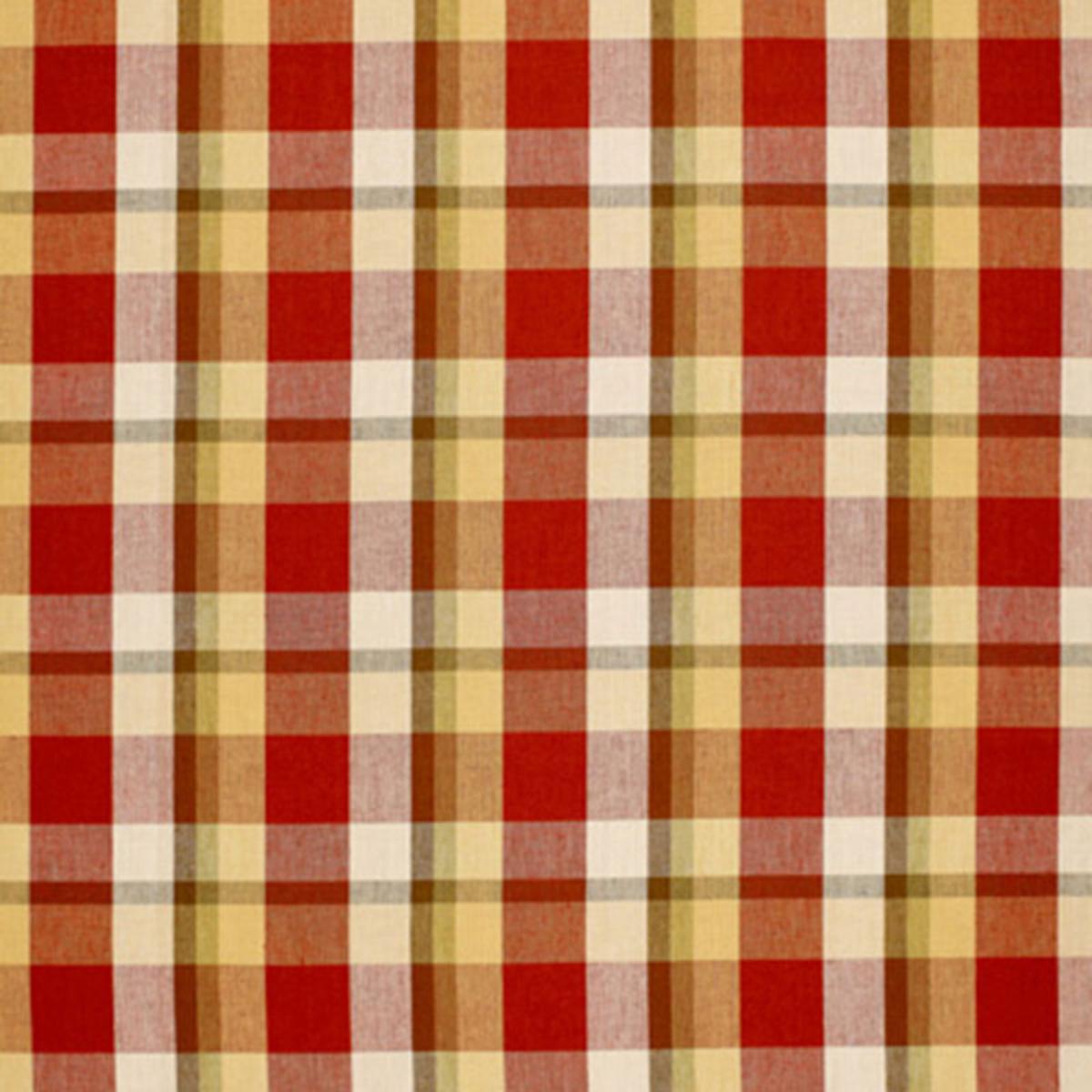 SCHUMACHER AUGUSTA LINEN PLAID ORCHARD FABRIC | Atlanta Fabrics