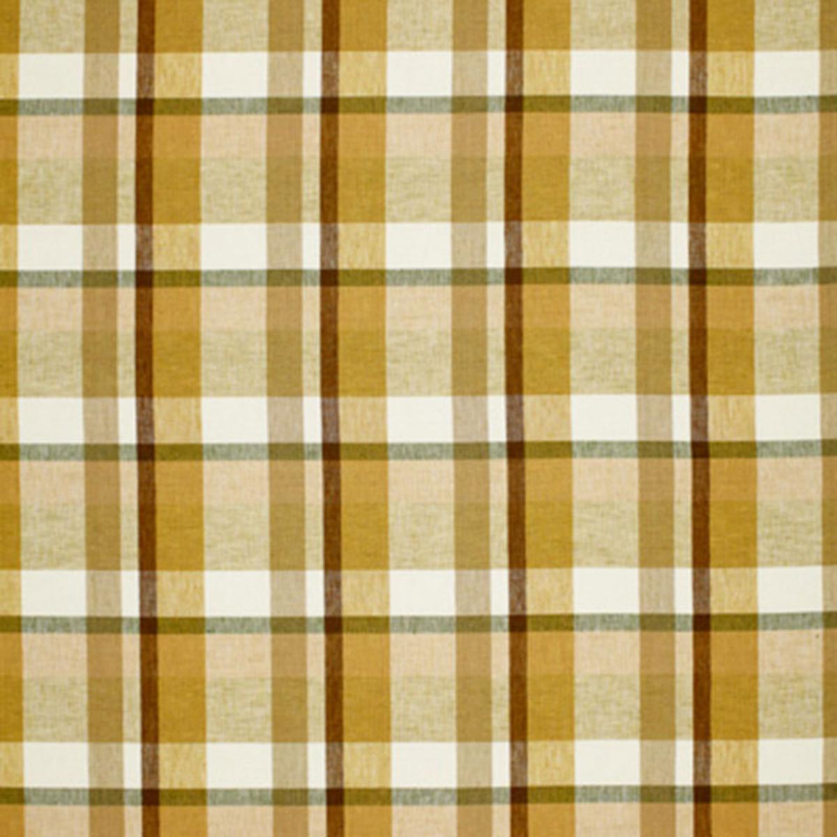 SCHUMACHER AUGUSTA LINEN PLAID SAND DUNE FABRIC | Atlanta Fabrics
