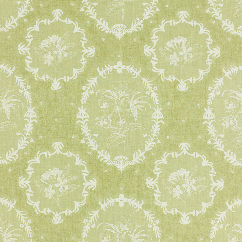 Schumacher CAMEO OLIVINE Fabric | Atlanta Fabrics