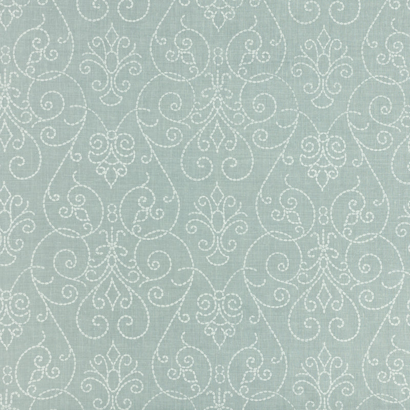 Schumacher VIZCAYA MIST Fabric | Atlanta Fabrics