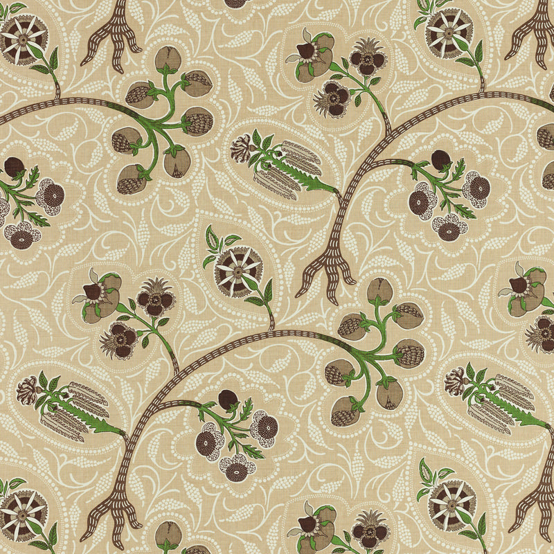Schumacher INDIRA CARDAMON Fabric | Atlanta Fabrics