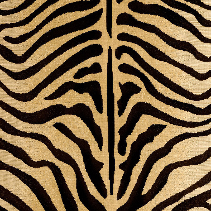 Schumacher ZE'BRE ÌäPINGLÌä BROWN/BEIGE Fabric | Atlanta Fabrics