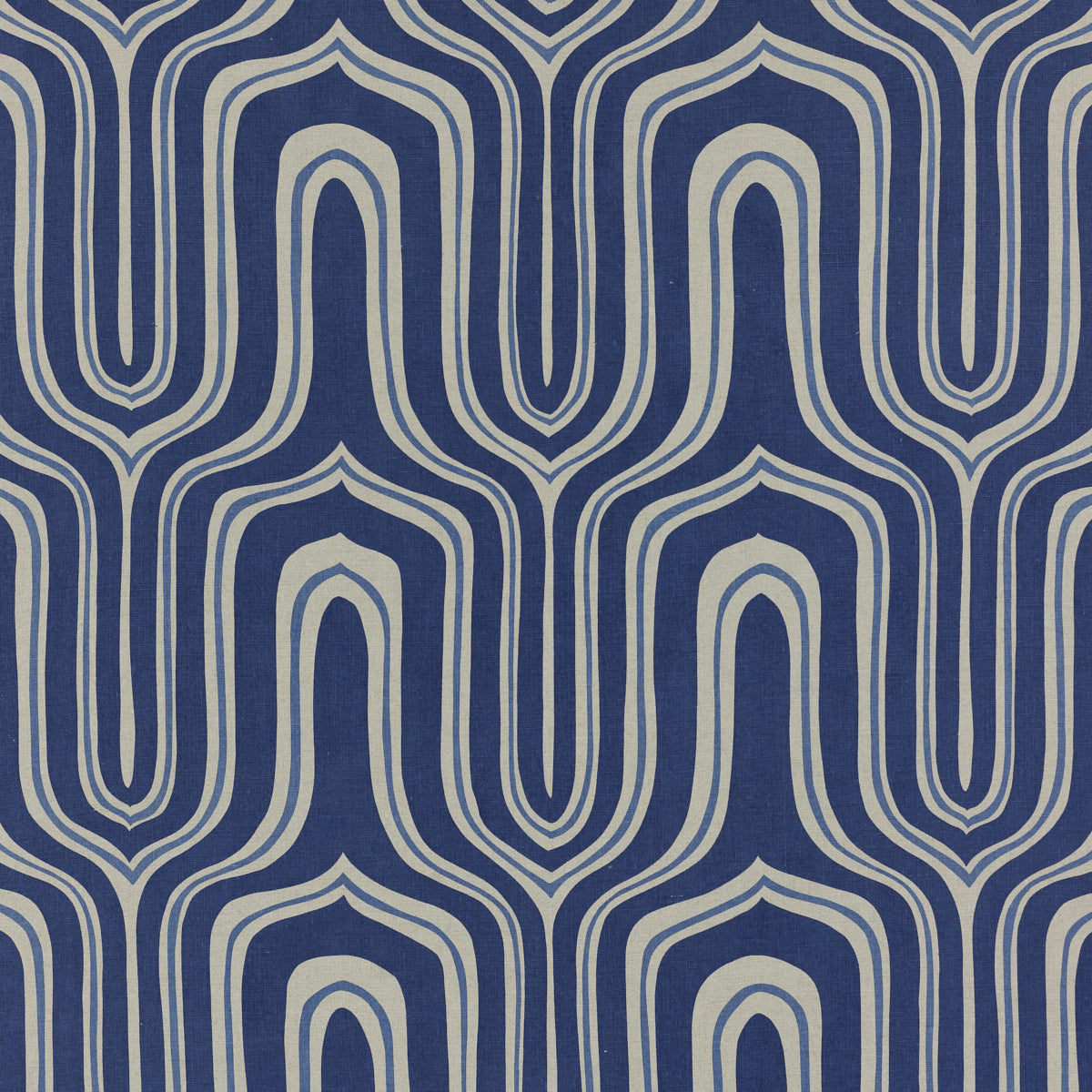 Schumacher NIGEL INDIGO Fabric | Atlanta Fabrics