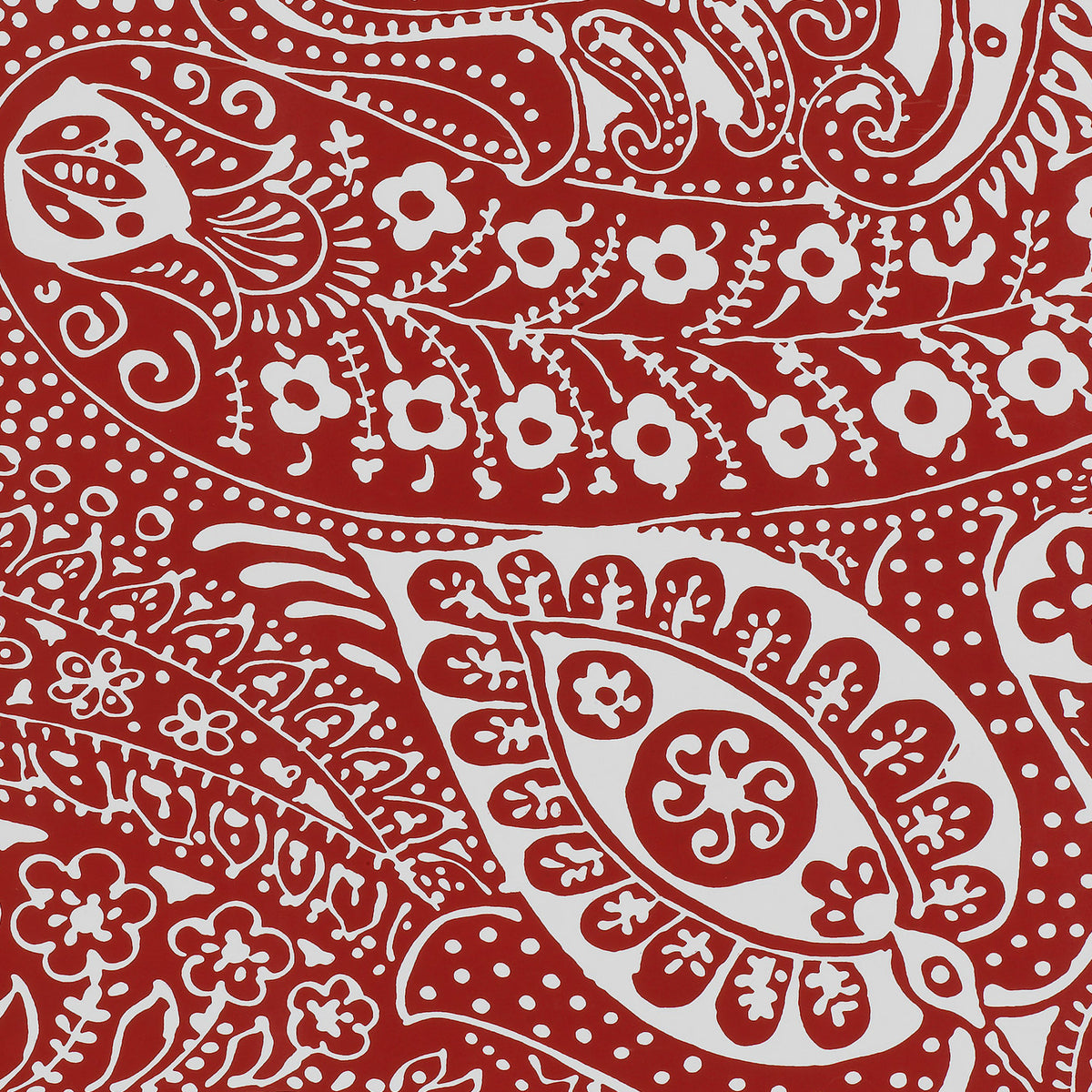 PAISLEY PRINT RED