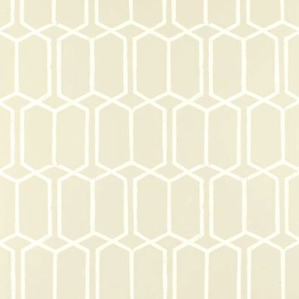 Schumacher MODERN TRELLIS ALABASTER  | Atlanta Fabrics