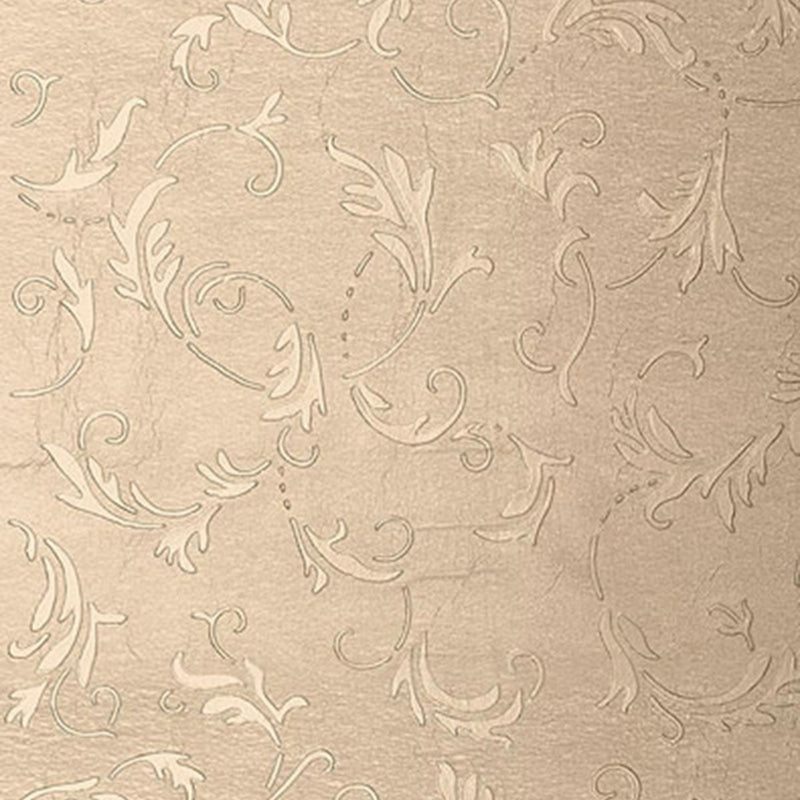 SCHUMACHER ADARA ARABESQUE SILVER WALLCOVERING | Atlanta Fabrics