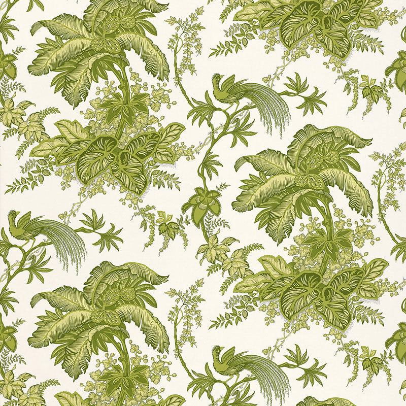 Schumacher COCONUT GROVE LEAF  | Atlanta Fabrics