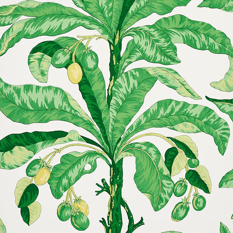 Schumacher BLAIR HOUSE PALM GREEN  | Atlanta Fabrics