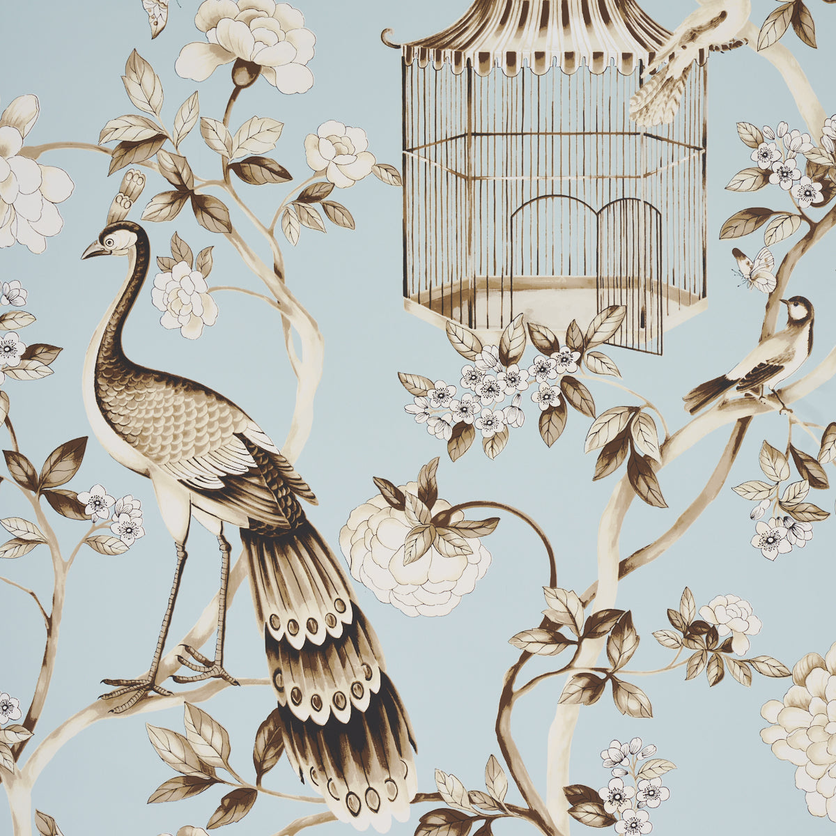 Oiseaux Et Fleurs Mineral