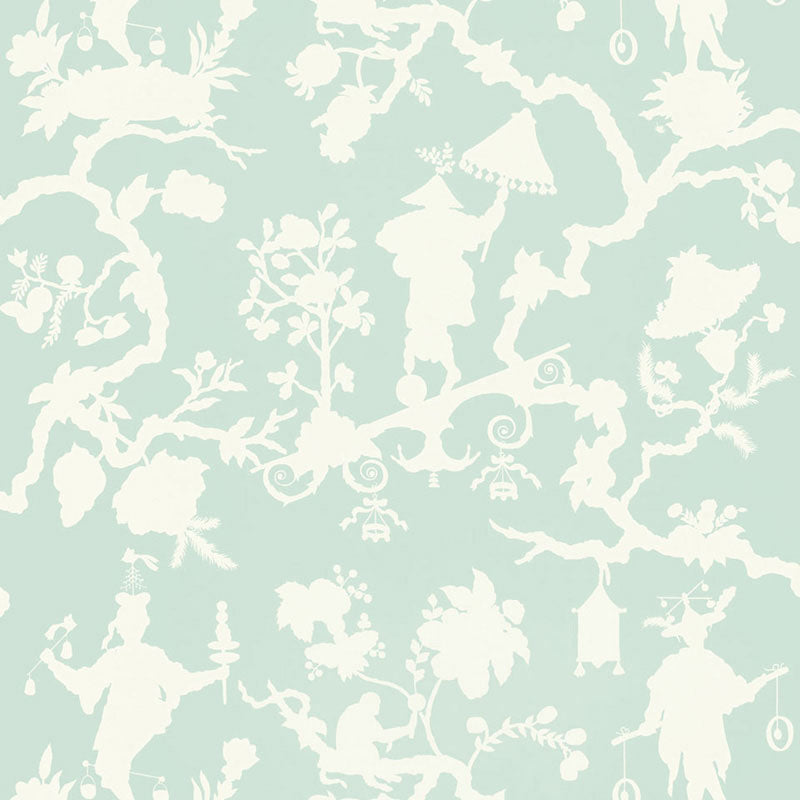 SHANTUNG SILHOUETTE PRINT MINERAL
