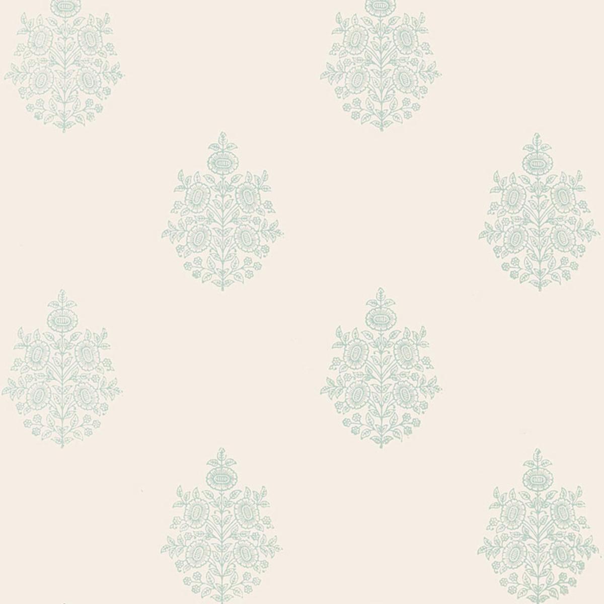 SCHUMACHER ASARA FLOWER WATER BLUE WALLCOVERING | Atlanta Fabrics
