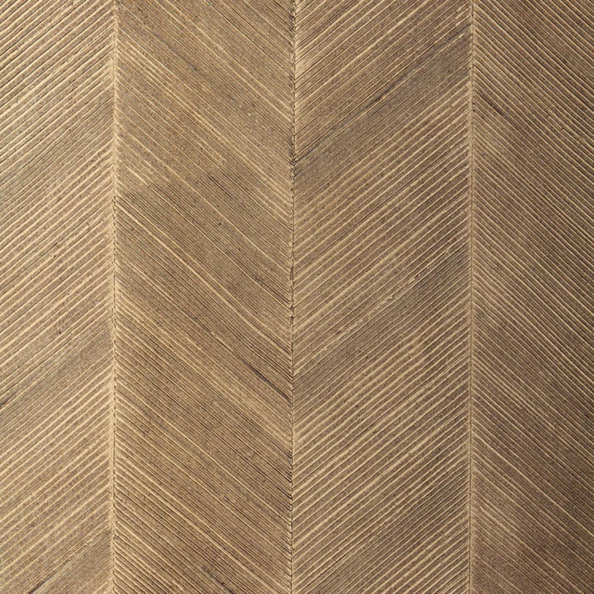 SCHUMACHER CHEVRON TEXTURE SABLE WALLCOVERING | Atlanta Fabrics