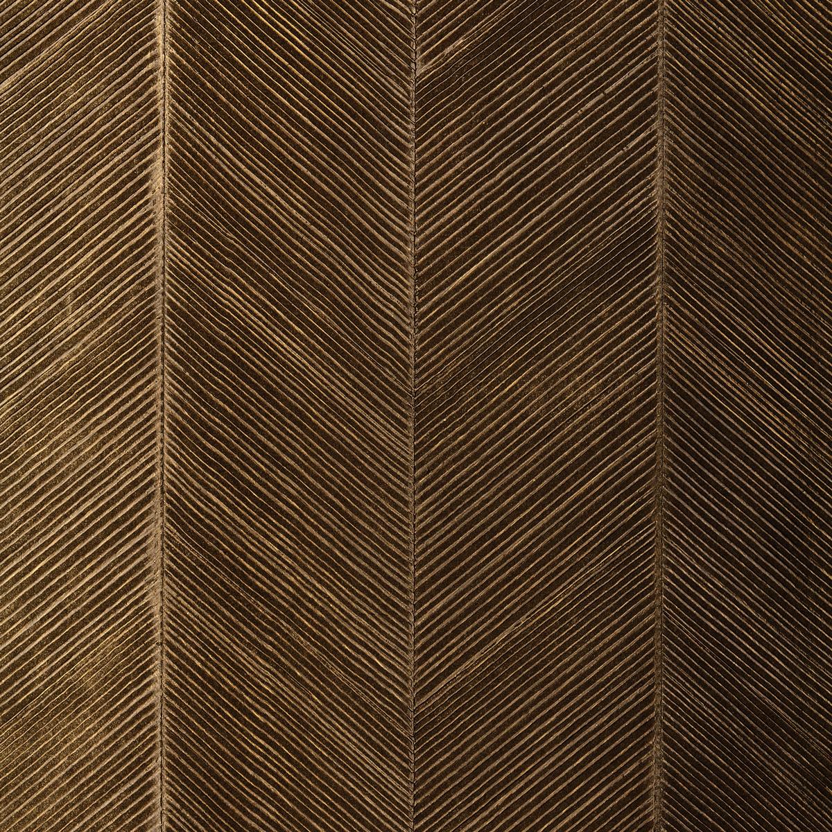 SCHUMACHER CHEVRON TEXTURE BURNISHED BRONZE WALLCOVERING | Atlanta Fabrics