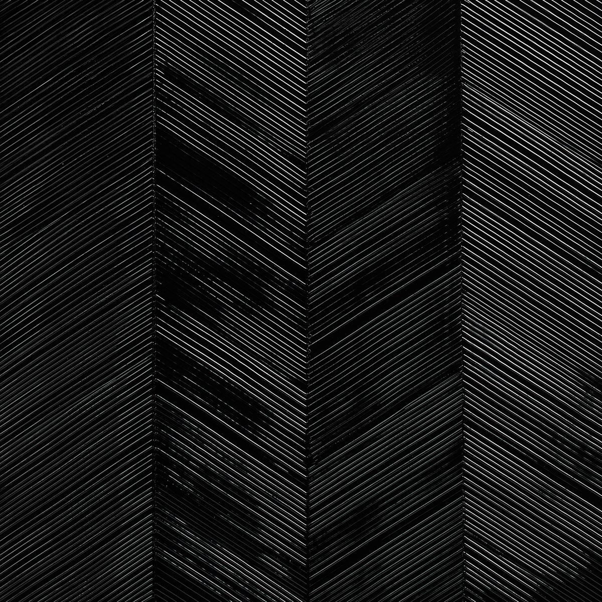 SCHUMACHER CHEVRON TEXTURE ONYX WALLCOVERING | Atlanta Fabrics