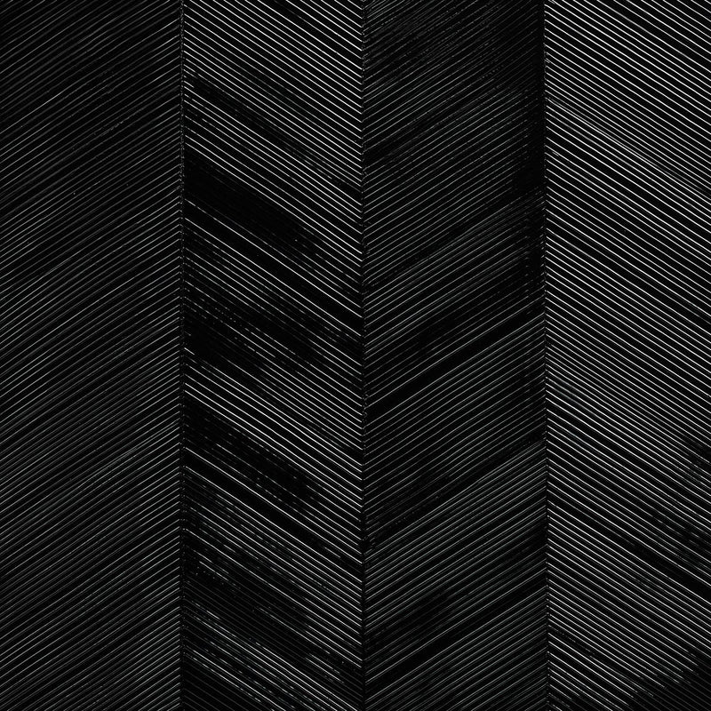 SCHUMACHER CHEVRON TEXTURE ONYX WALLCOVERING | Atlanta Fabrics