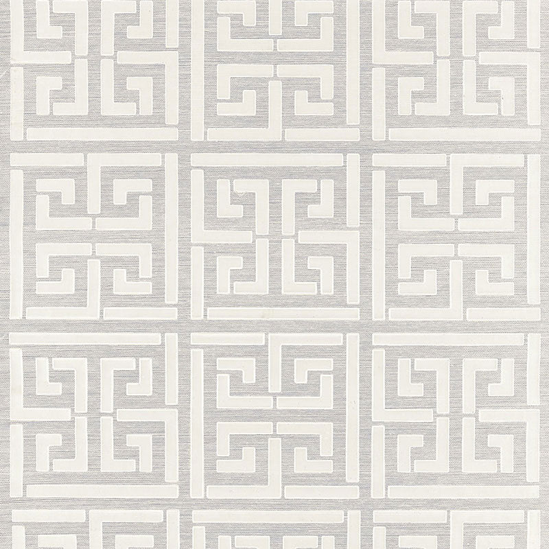GREEK KEY SISAL SILVER