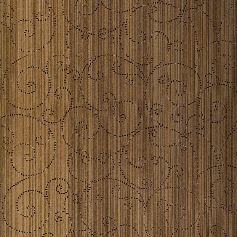 BEADED SCROLL BURNISHED BRONZE