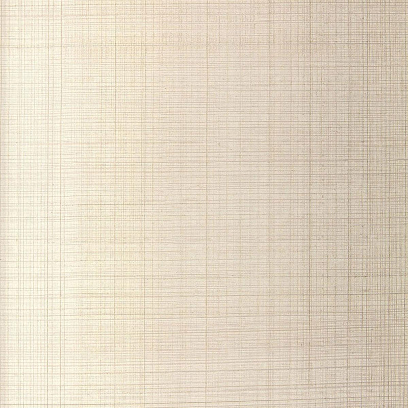 SCHUMACHER BRUSHED PLAID OYSTER WALLCOVERING | Atlanta Fabrics