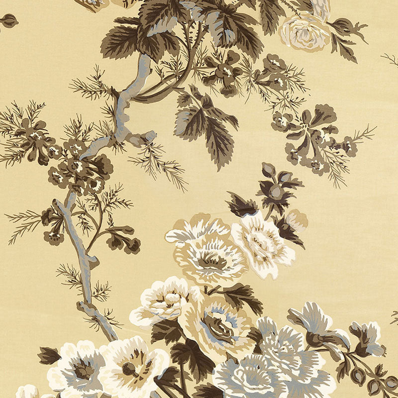Schumacher PYNE HOLLYHOCK TOBACCO  | Atlanta Fabrics
