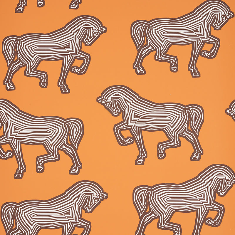 Schumacher FAUBOURG ORANGE  | Atlanta Fabrics