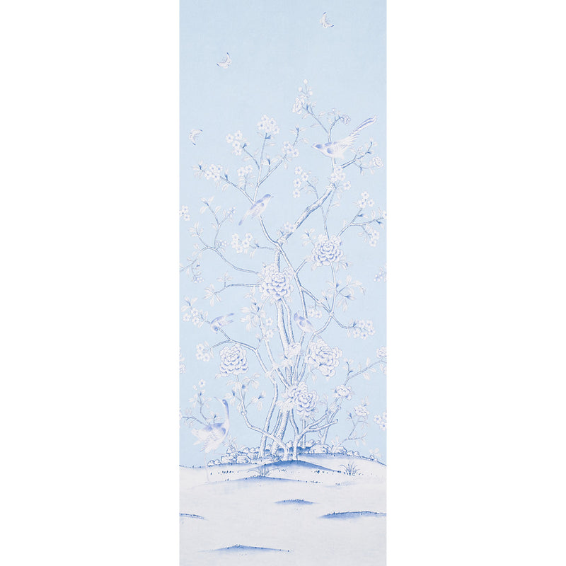 Schumacher CHINOIS PALAIS PANEL SKY  | Atlanta Fabrics