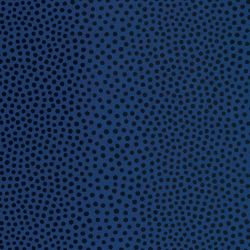 Schumacher RAINDOTS MARINE NOIR  | Atlanta Fabrics