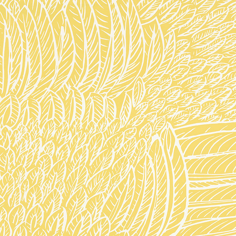 Schumacher FEATHERFEST CITRON  | Atlanta Fabrics